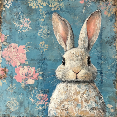 Easter Rabbit Sign, DCO-13289, Sign For Wreath, 10x10